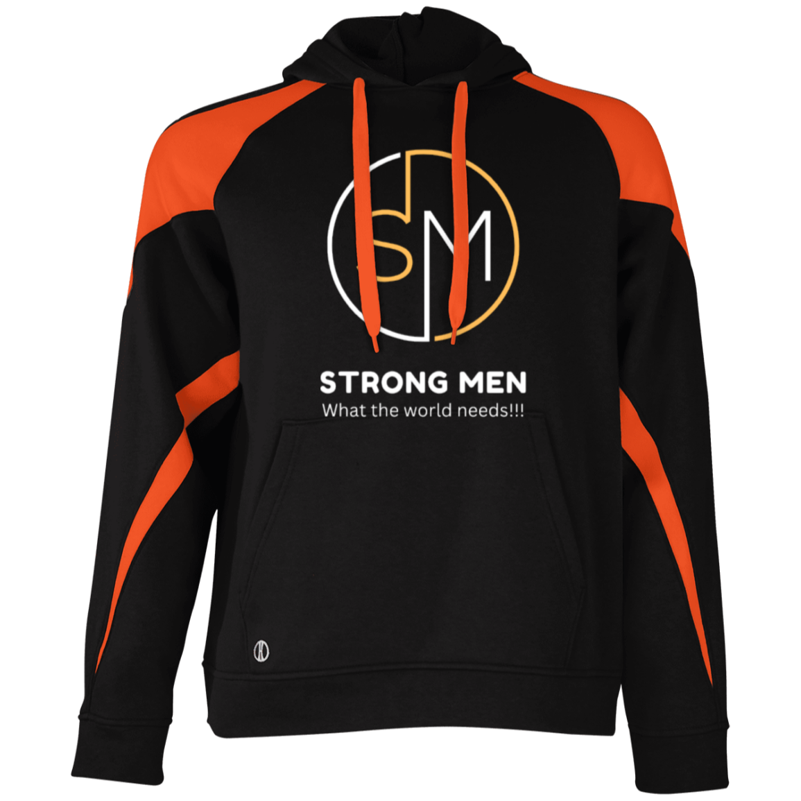 STRONG MEN Athletic Color Block Fleece Hoodie