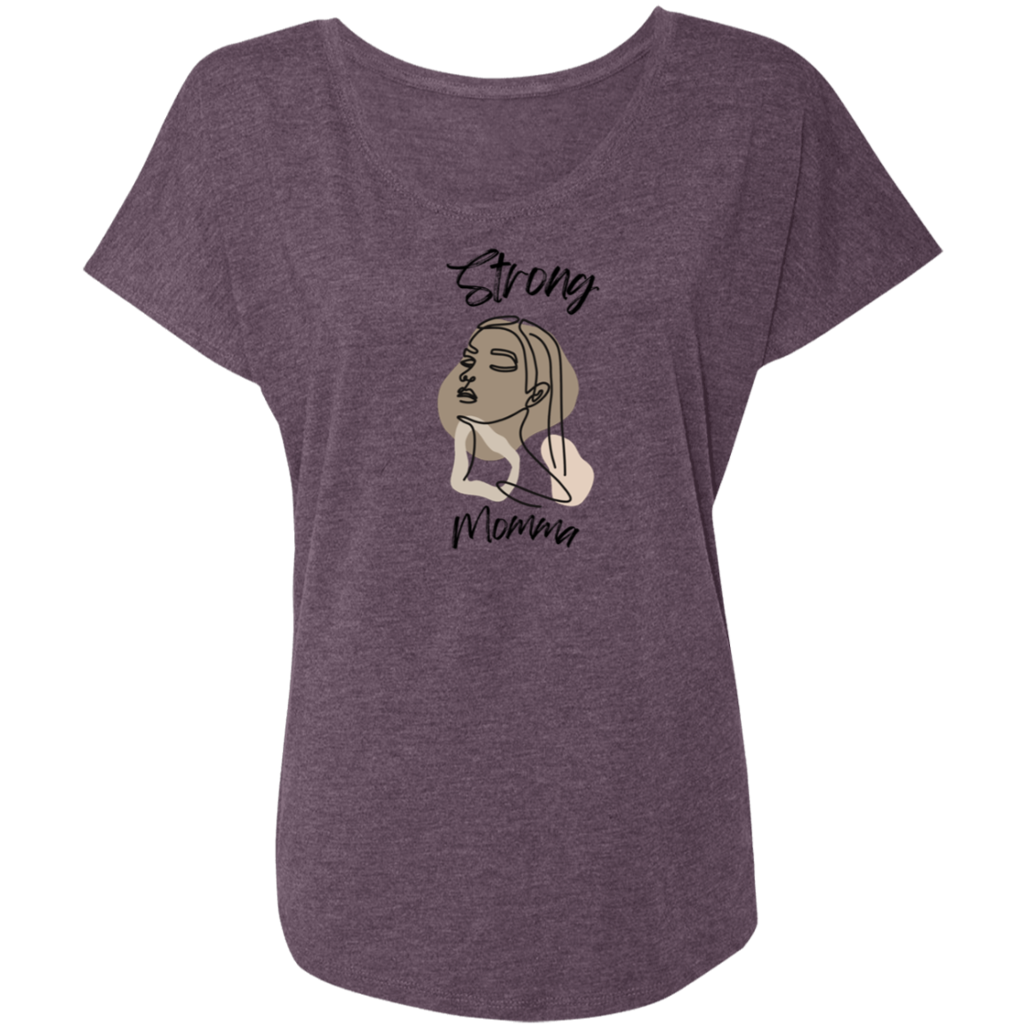 STRONG MOMMA Tri-blend Dolman Sleeve