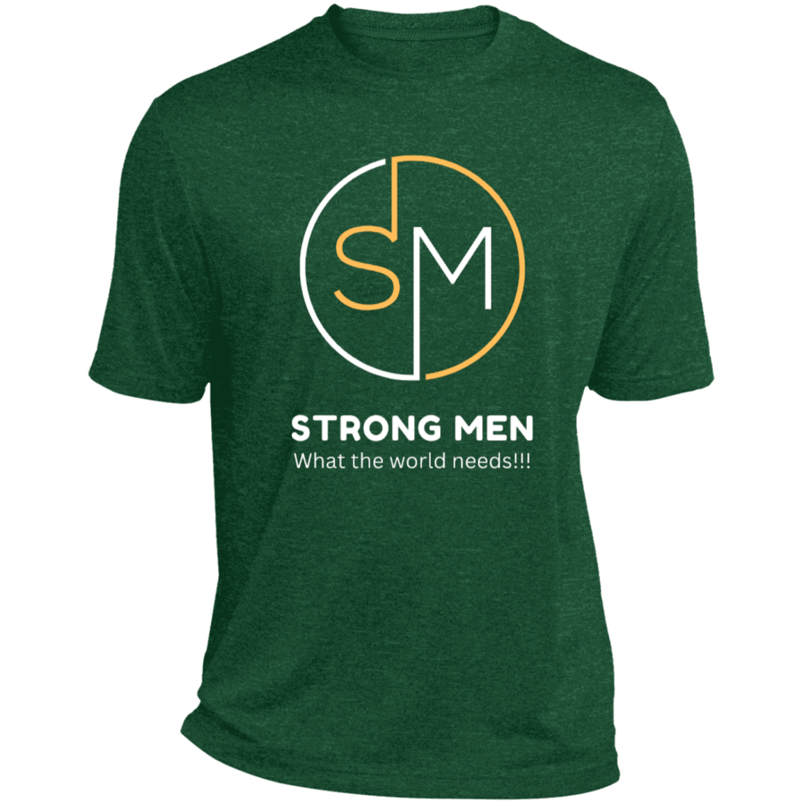 STRONG MEN LOGO STRONG MEN Heather Performance Tee