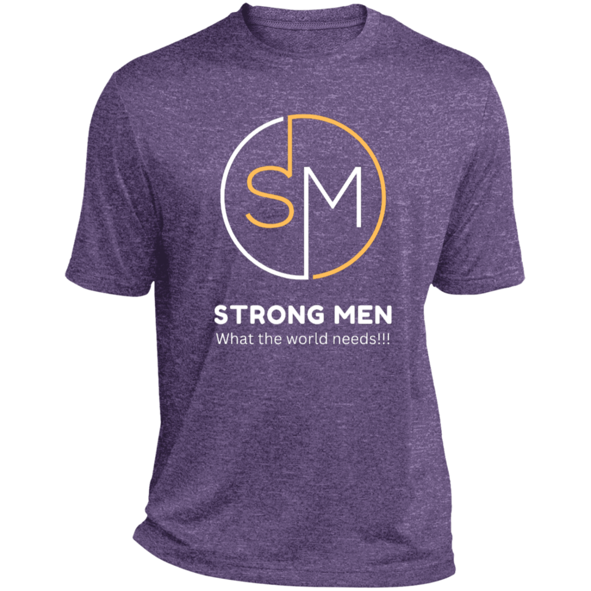 STRONG MEN LOGO STRONG MEN Heather Performance Tee
