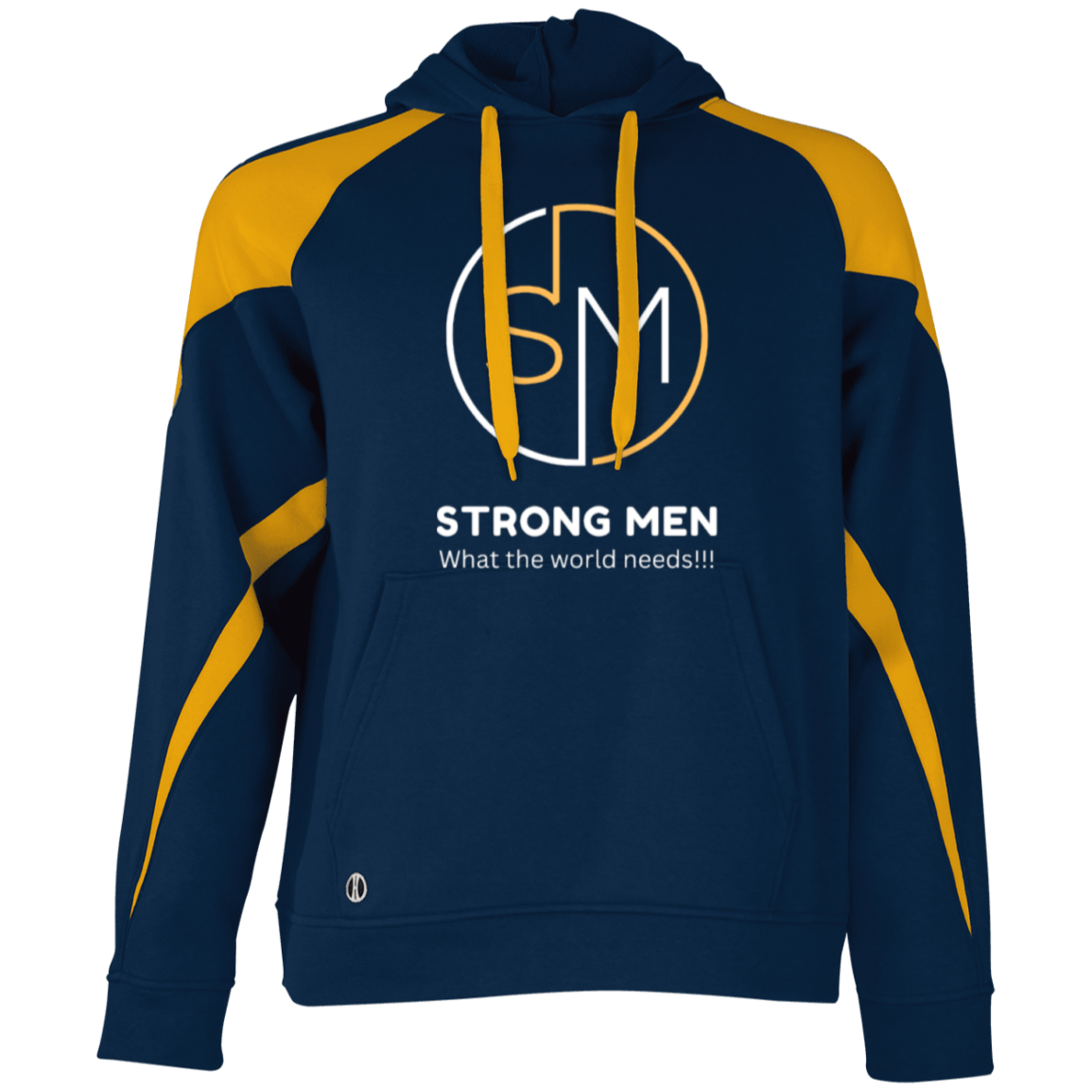 STRONG MEN Athletic Color Block Fleece Hoodie