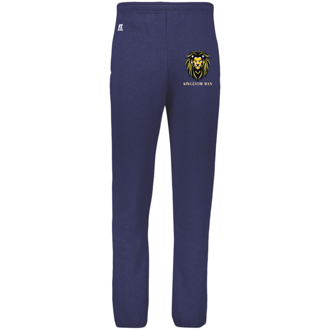 KIngdom Man GoldWhite KINGDOM MAN Dri-Power Closed Bottom Pocket Sweatpants