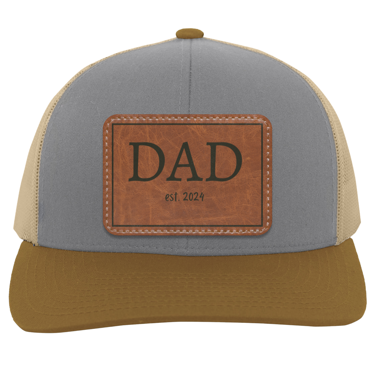 Dad est. 2024 Leather - Patch Hat Collection