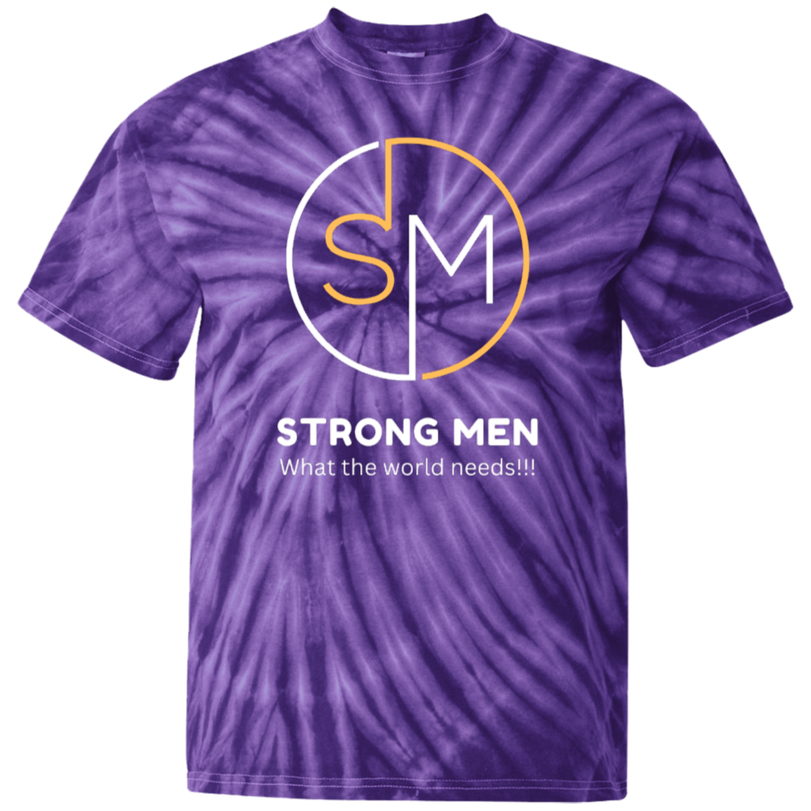 STRONG MEN LOGO STRONG MEN 100% Cotton Tie Dye T-Shirt