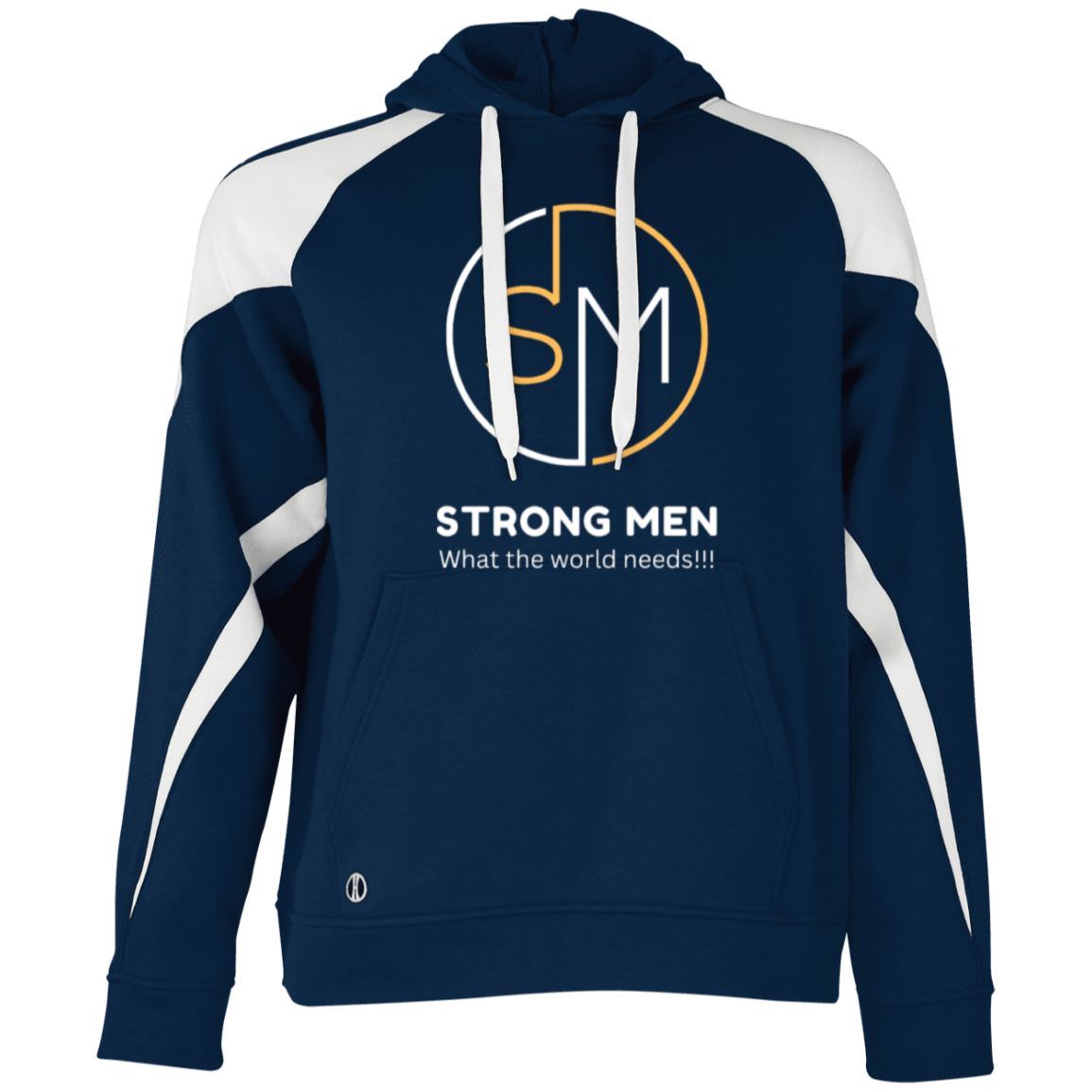 STRONG MEN Athletic Color Block Fleece Hoodie