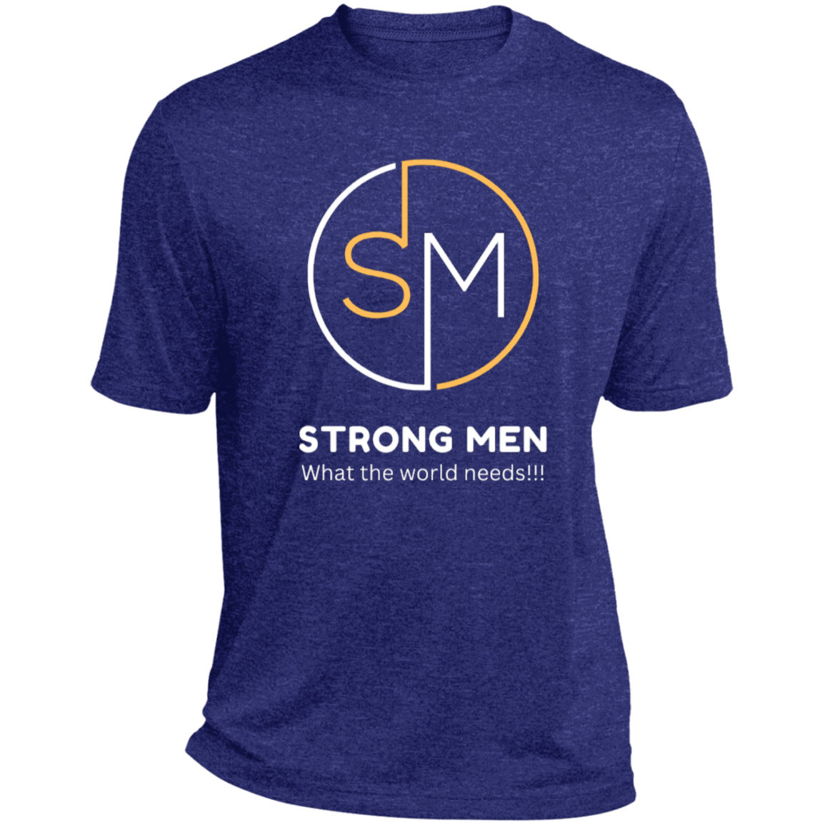 STRONG MEN LOGO STRONG MEN Heather Performance Tee