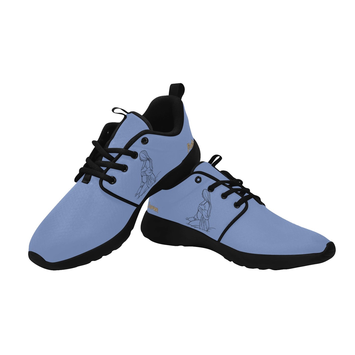 Natural Woman EXPECTING (BL) MEDIUM BLUE w/ Sole Sneakers