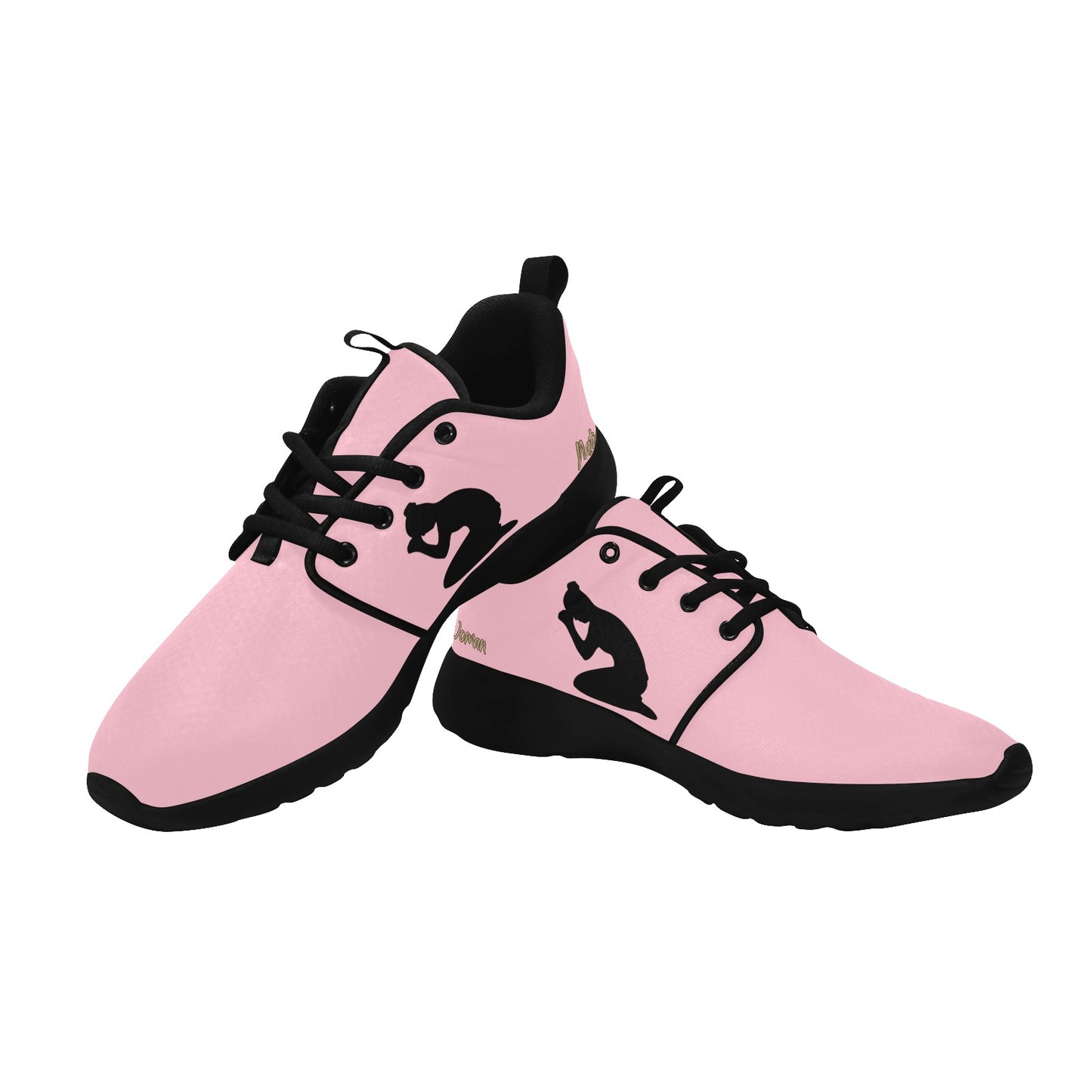 Natural Woman PRAY (BL) PINK w/ Black Sole Sneakers