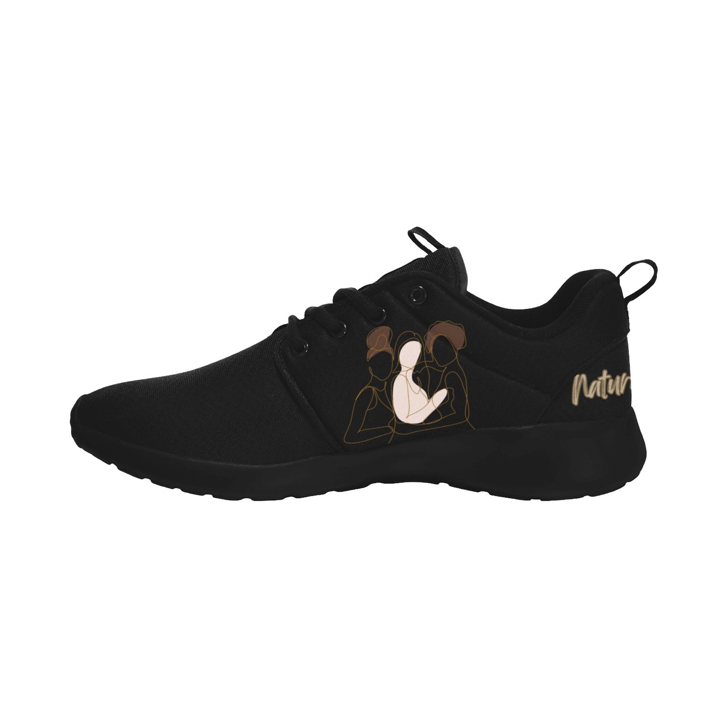 Natural Women FRIENDS (WL) BLACK w/ Black Sole Sneakers