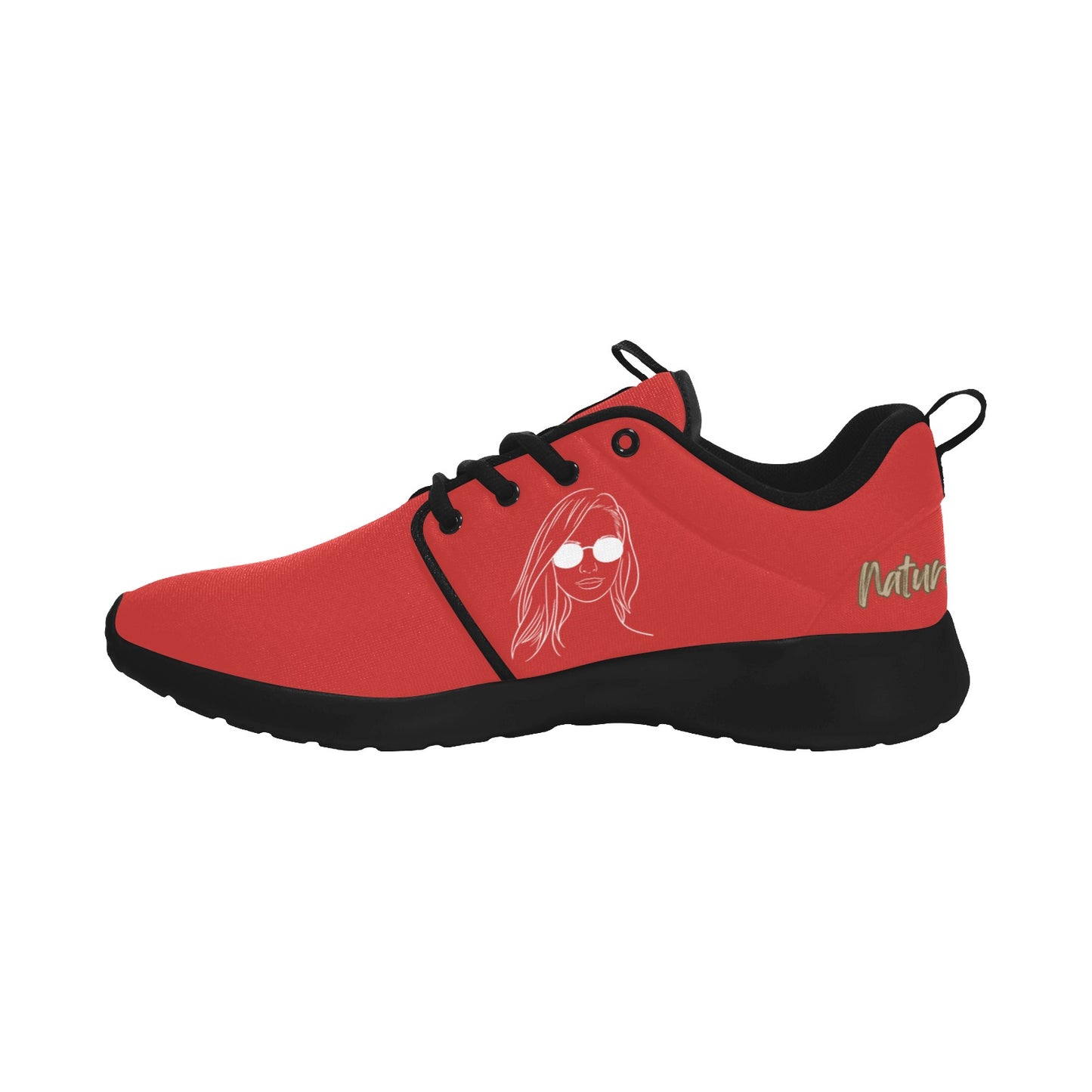 Natural Woman SHADES (WL) RED w/ Black Sole Sneakers