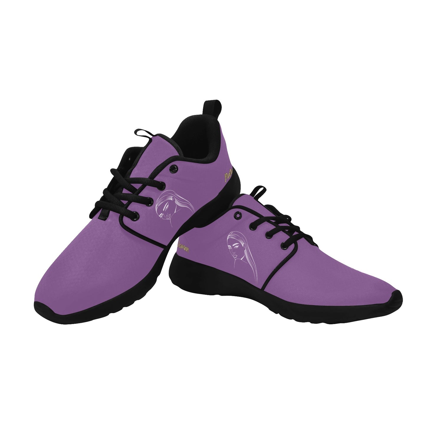 Natural Woman THE STARE (WL) PURPLE w/ Black Sole Sneakers