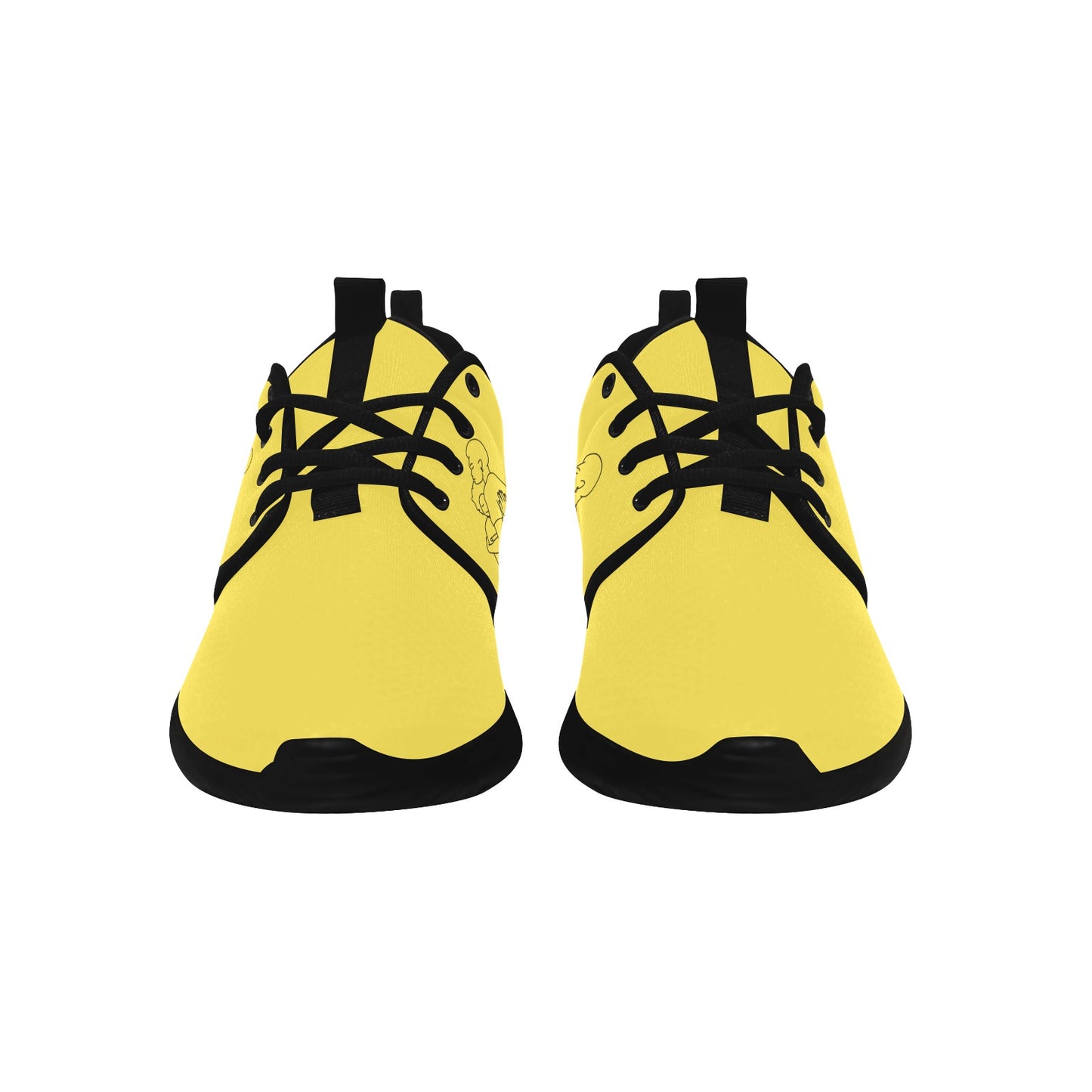 Natural Woman SAFE WITH MOMMA (BL) YELLOW w/ Sole Sneakers