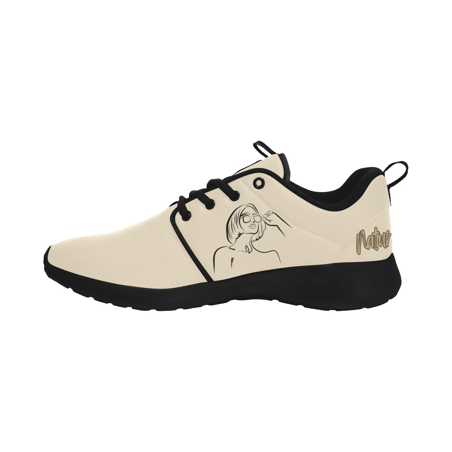 Natural Woman BRIGHT FUTURE (BL) CREAM w/ Black Sole Sneakers