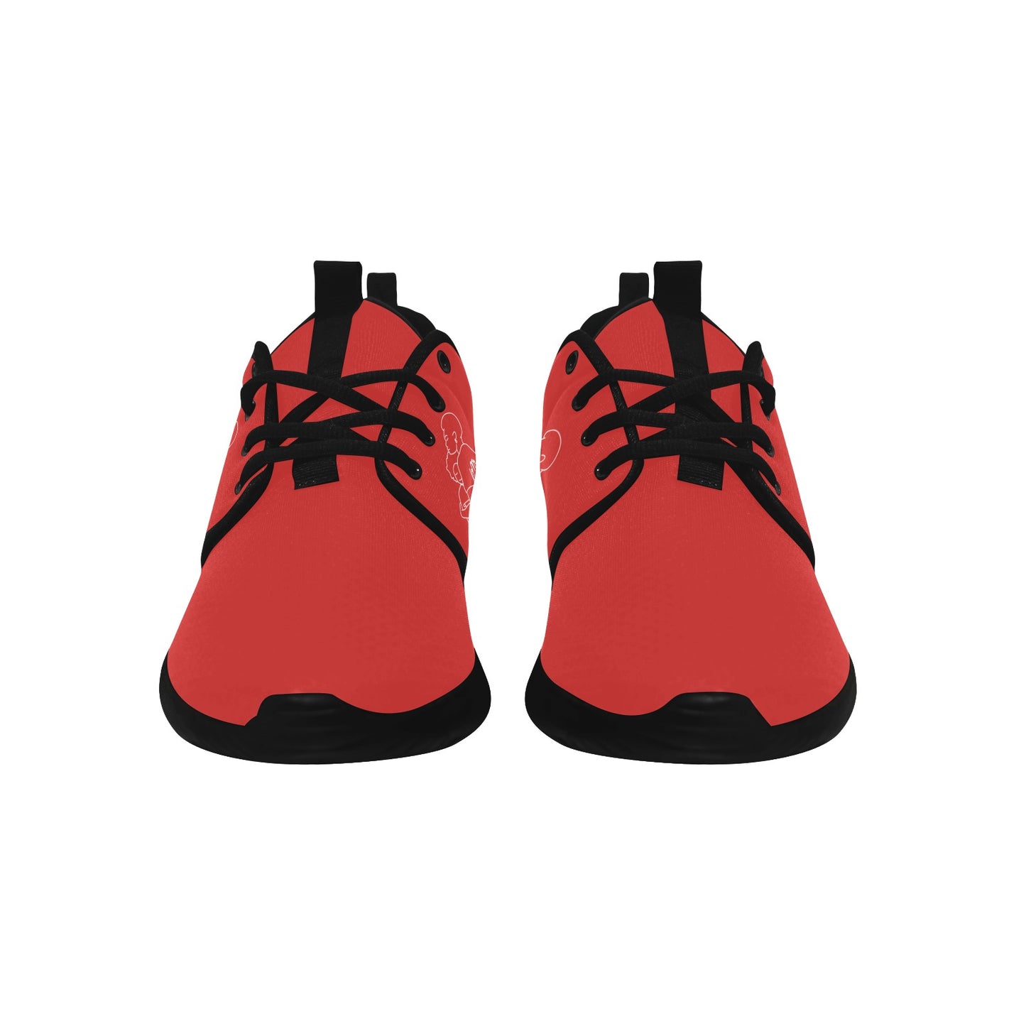 Natural Woman SAFE WITH MOMMA (WL) RED w/ Sole Sneakers