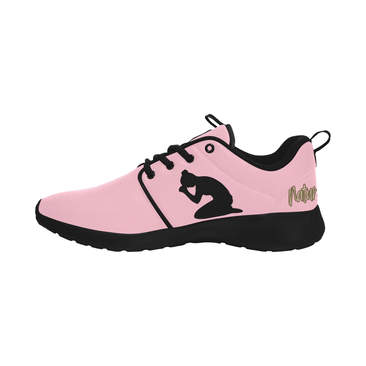 Natural Woman PRAY (BL) PINK w/ Black Sole Sneakers
