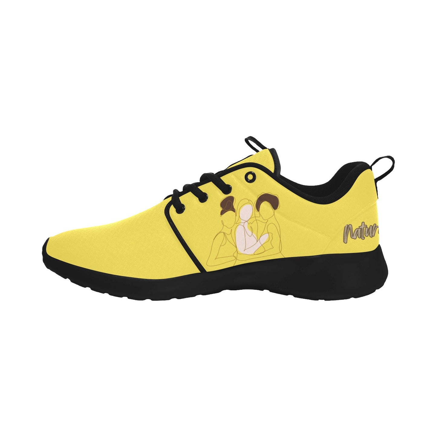Natural Women FRIENDS (WL) YELLOW w/ Black Sole Sneakers