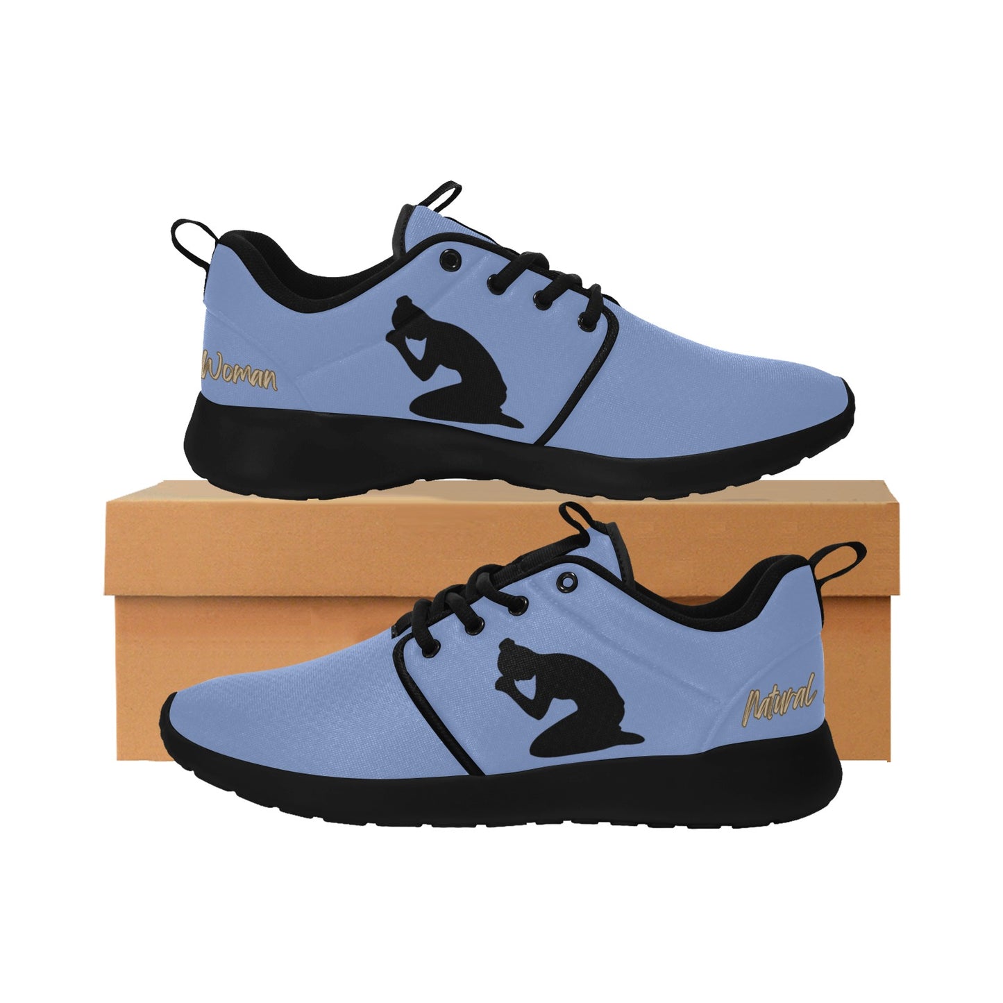 Natural Woman PRAY (BL) MEDIUM BLUE w/ Black Sole Sneakers