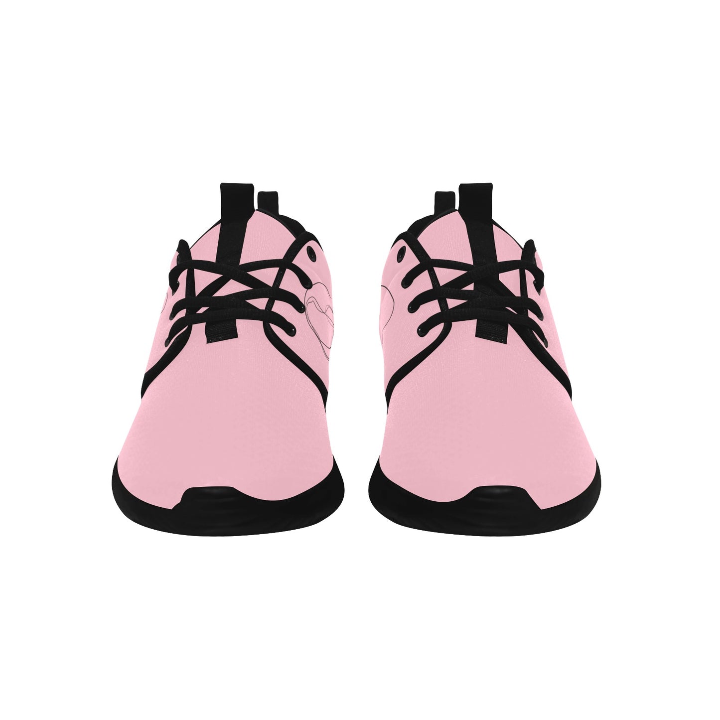Natural Woman HANGING HAIR (BL) PINK w/ Black Sole Sneakers