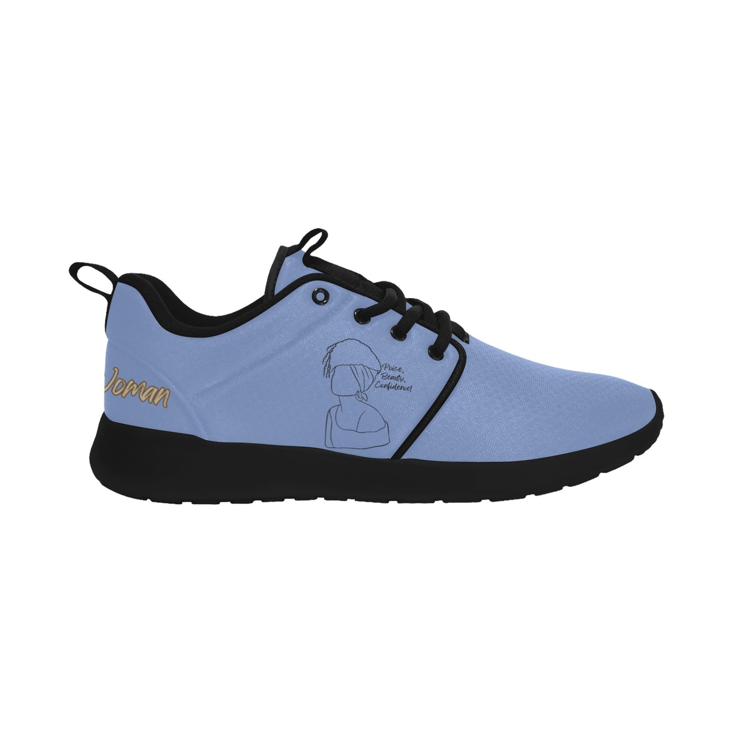 Natural Woman PUFF (BL) MEDIUM BLUE w/ Black Sole Sneakers