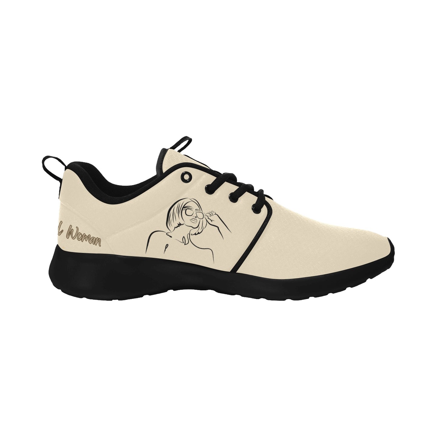Natural Woman BRIGHT FUTURE (BL) CREAM w/ Black Sole Sneakers