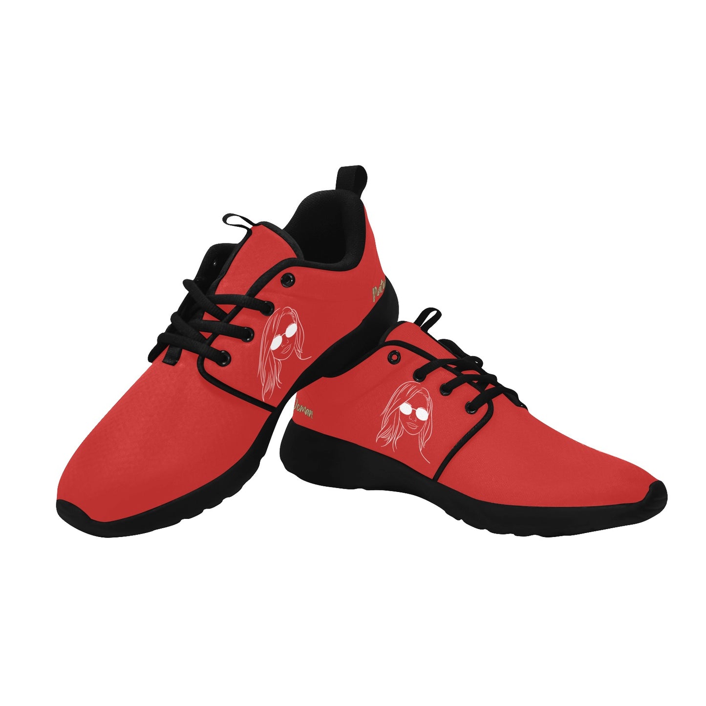 Natural Woman SHADES (WL) RED w/ Black Sole Sneakers