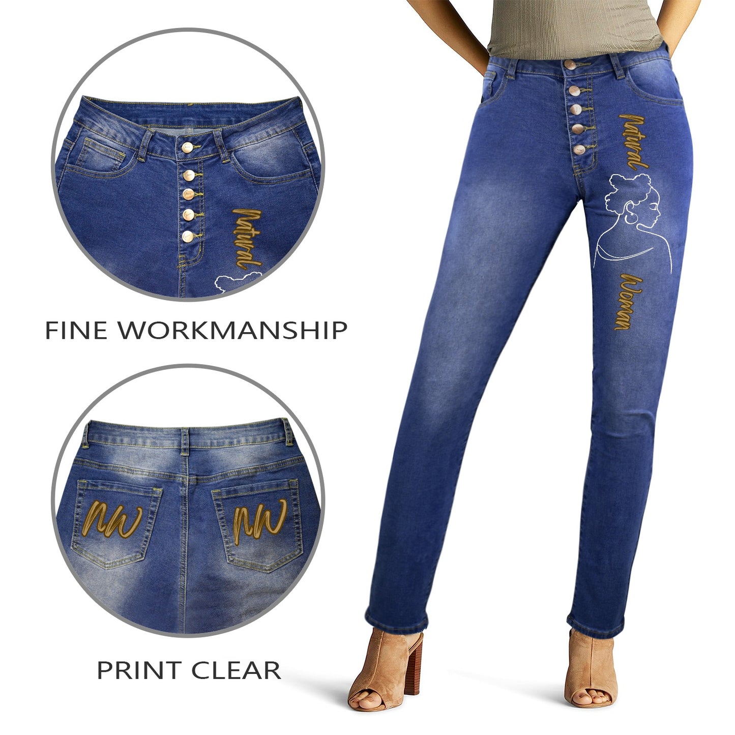 Natural Woman TWISTS (WL) Crafted Women's Denim Jeans