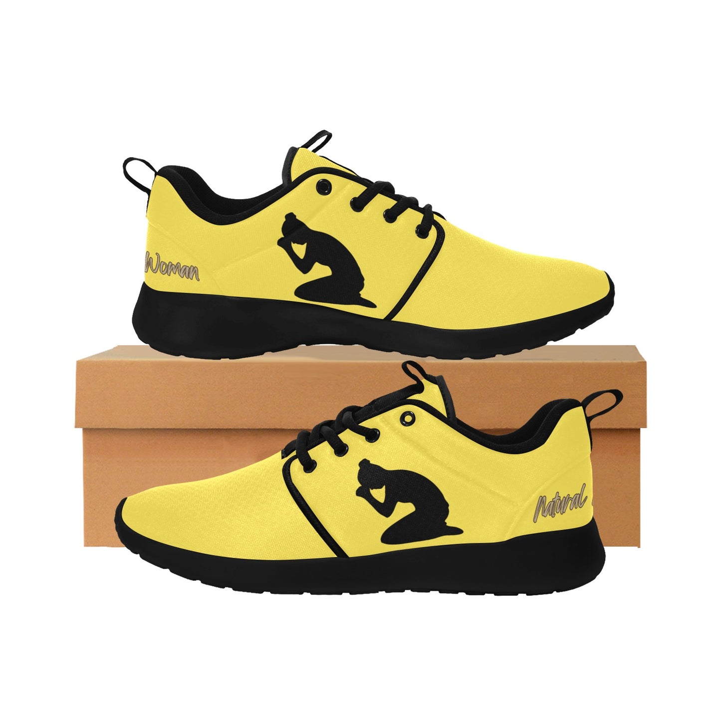 Natural Woman PRAY (BL) YELLOW w/ Black Sole Sneakers