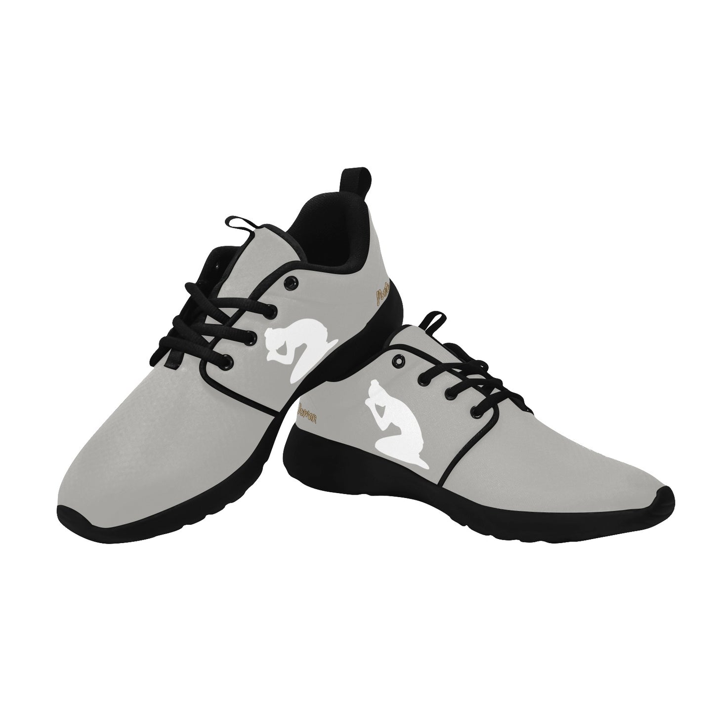 Natural Woman PRAY (WL) GRAY w/ Black Sole Sneakers