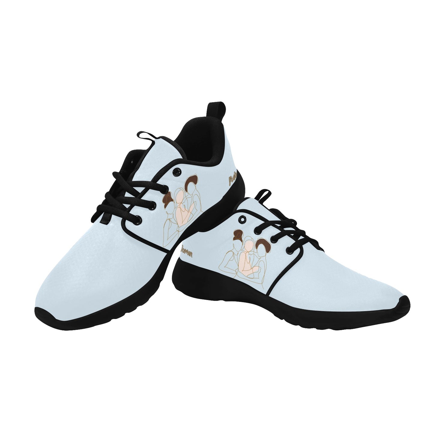 Natural Women FRIENDS (WL) SKY BLUE w/ Black Sole Sneakers