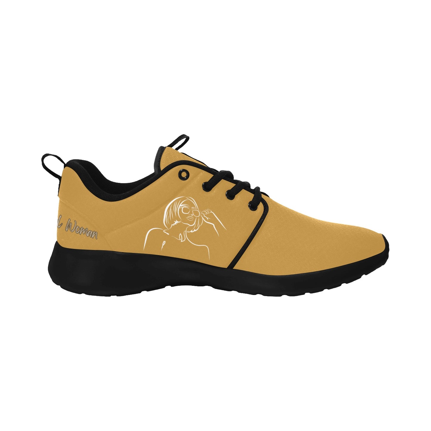 Natural Woman BRIGHT FUTURE (WL) MODERATE ORANGE w/ Black Sole Sneakers
