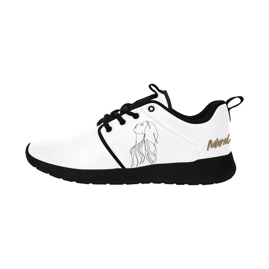 Natural Woman APPRECIATION (BL) WHITE w/ Black Sole Sneakers