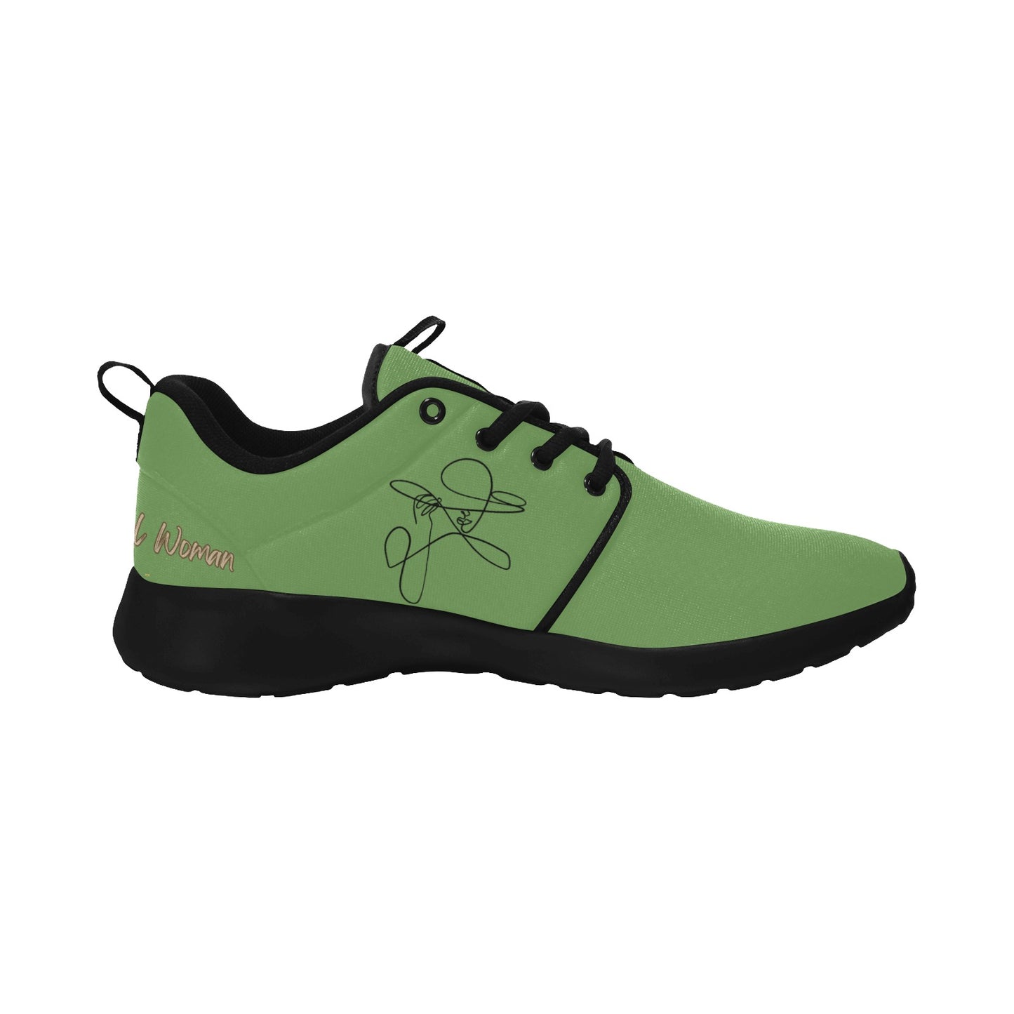 Natural Woman AN ORIGINAL (BL) GREEN w/ Black Sole Sneakers