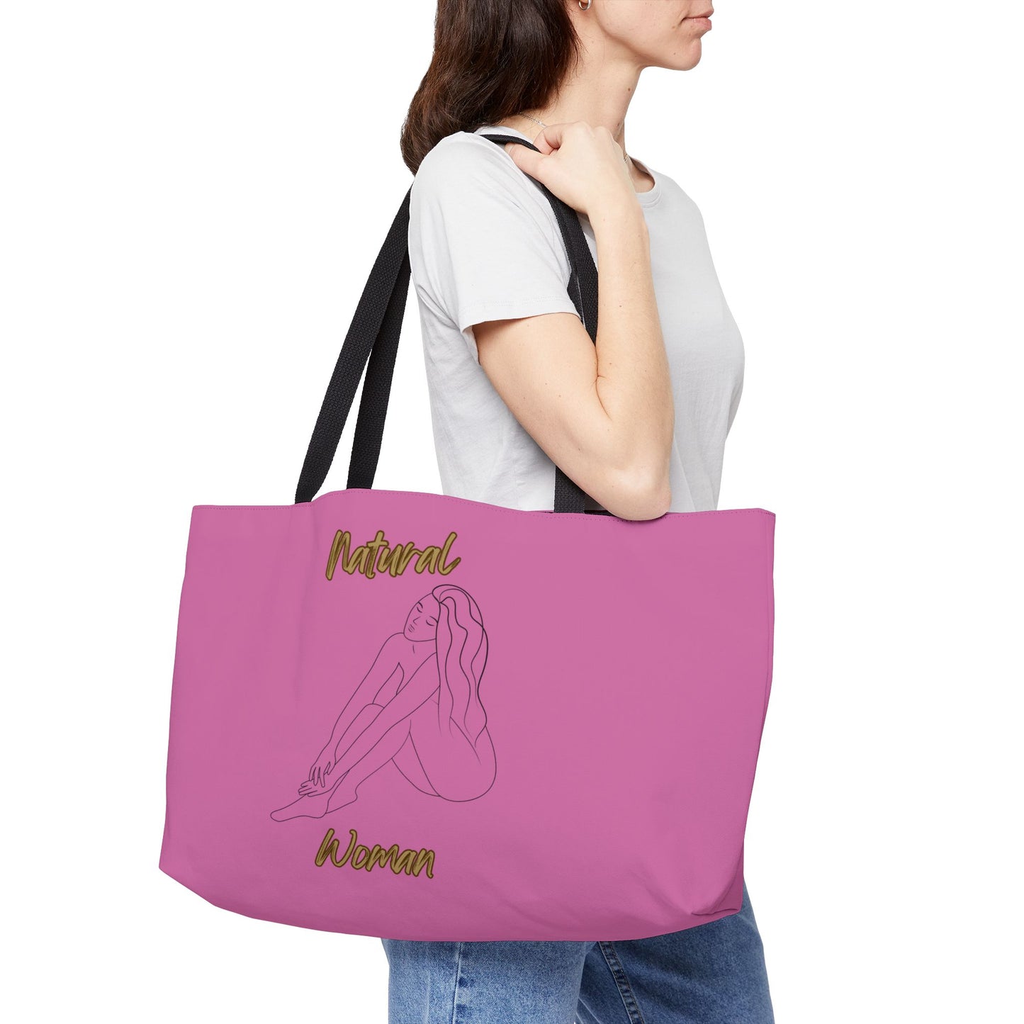Natural Woman Beauty (BL) Weekender Tote Bag LIGHT PINK