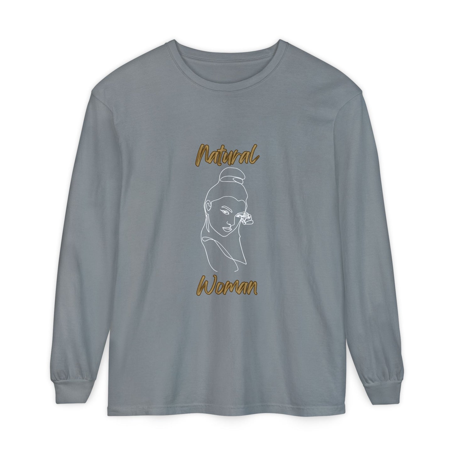 Natural Woman Sassy Bun (WL) Long Sleeve T-Shirt
