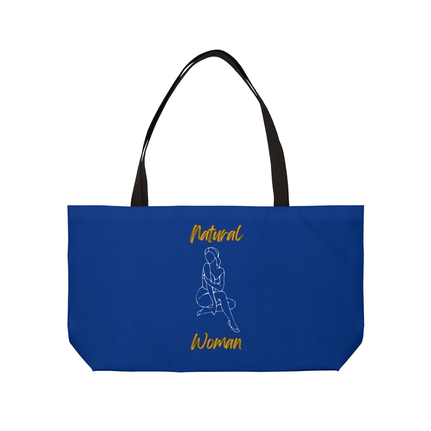 Natural Woman Shoulder Action (WL) Weekender Tote Bag DARK BLUE