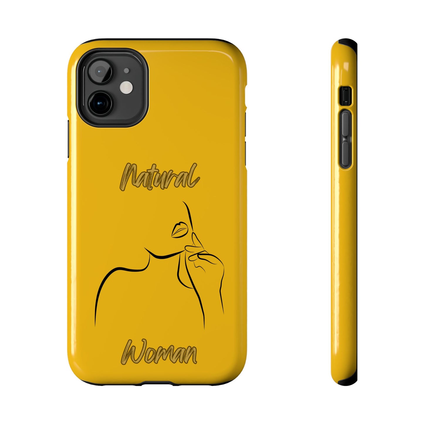 Natural Woman Chin Up (BL)Tough Phone Cases YELLOW