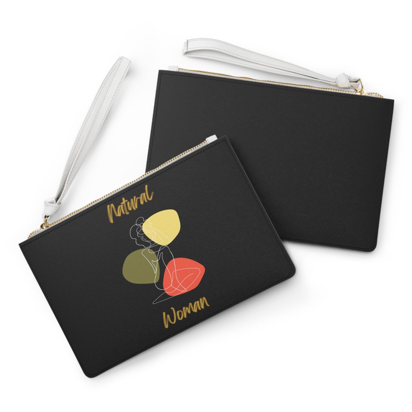 Natural Woman Colorful Pose (WL) Clutch Bag BLACK
