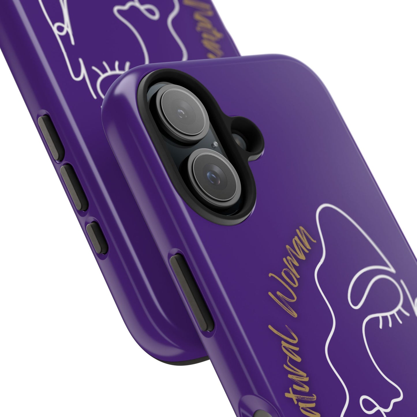 Natural Woman Half Face (WL)Tough Phone Case PURPLE