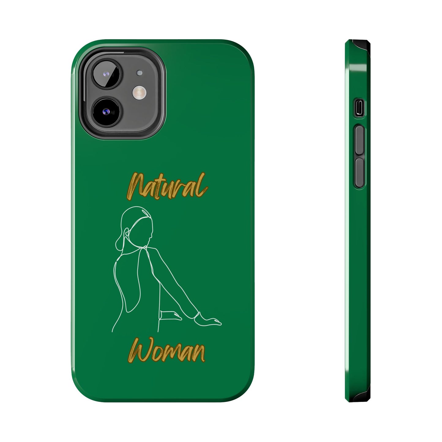 Natural Woman Hands Free (WL)Tough Phone Cases DARK GREEN