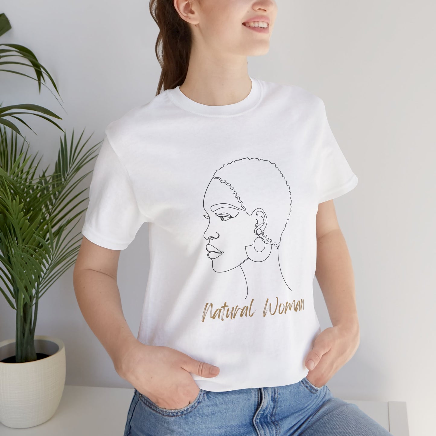 NATURAL WOMAN Finger Waves (BL) Short Sleeve T-Shirt