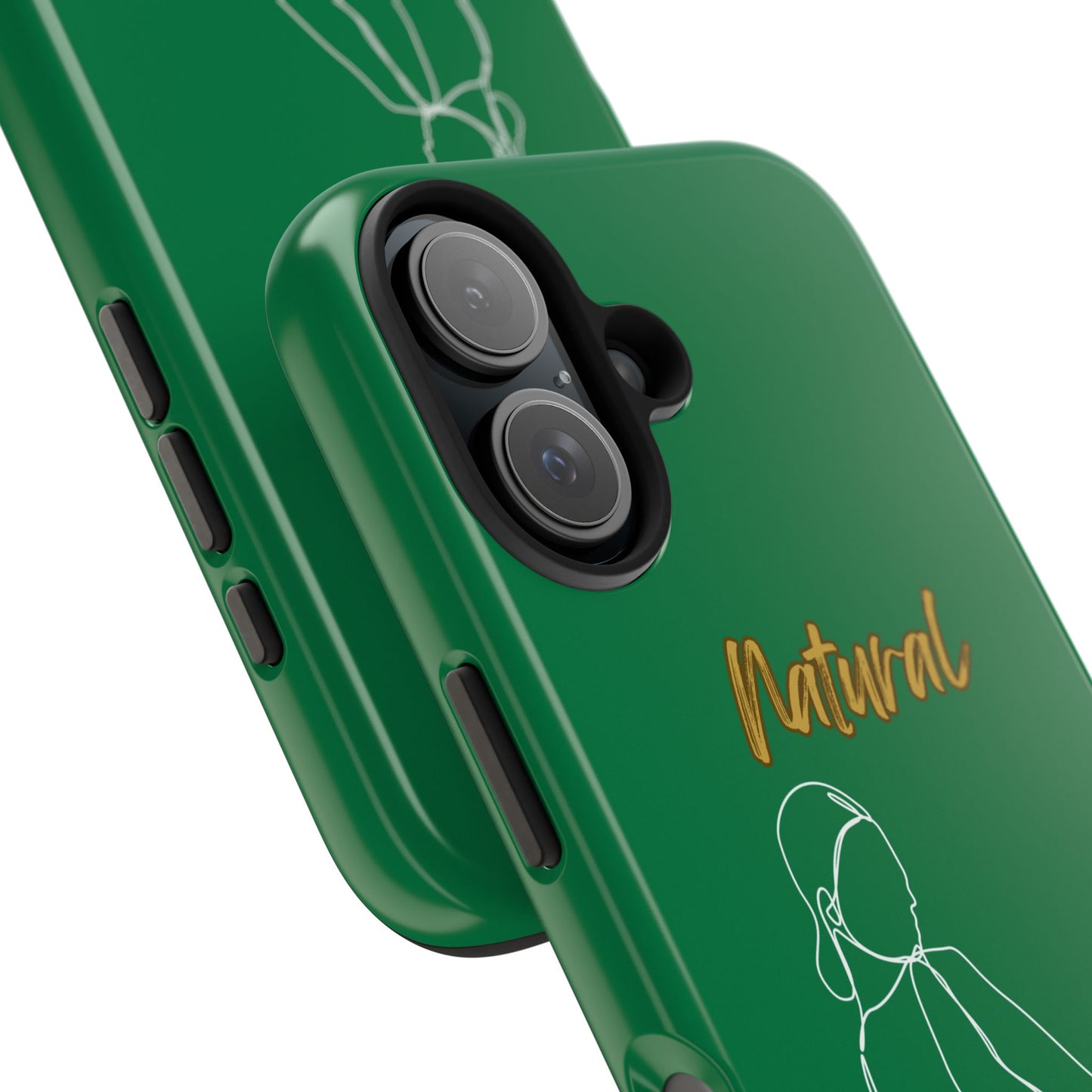 Natural Woman Hands Free (WL)Tough Phone Cases DARK GREEN