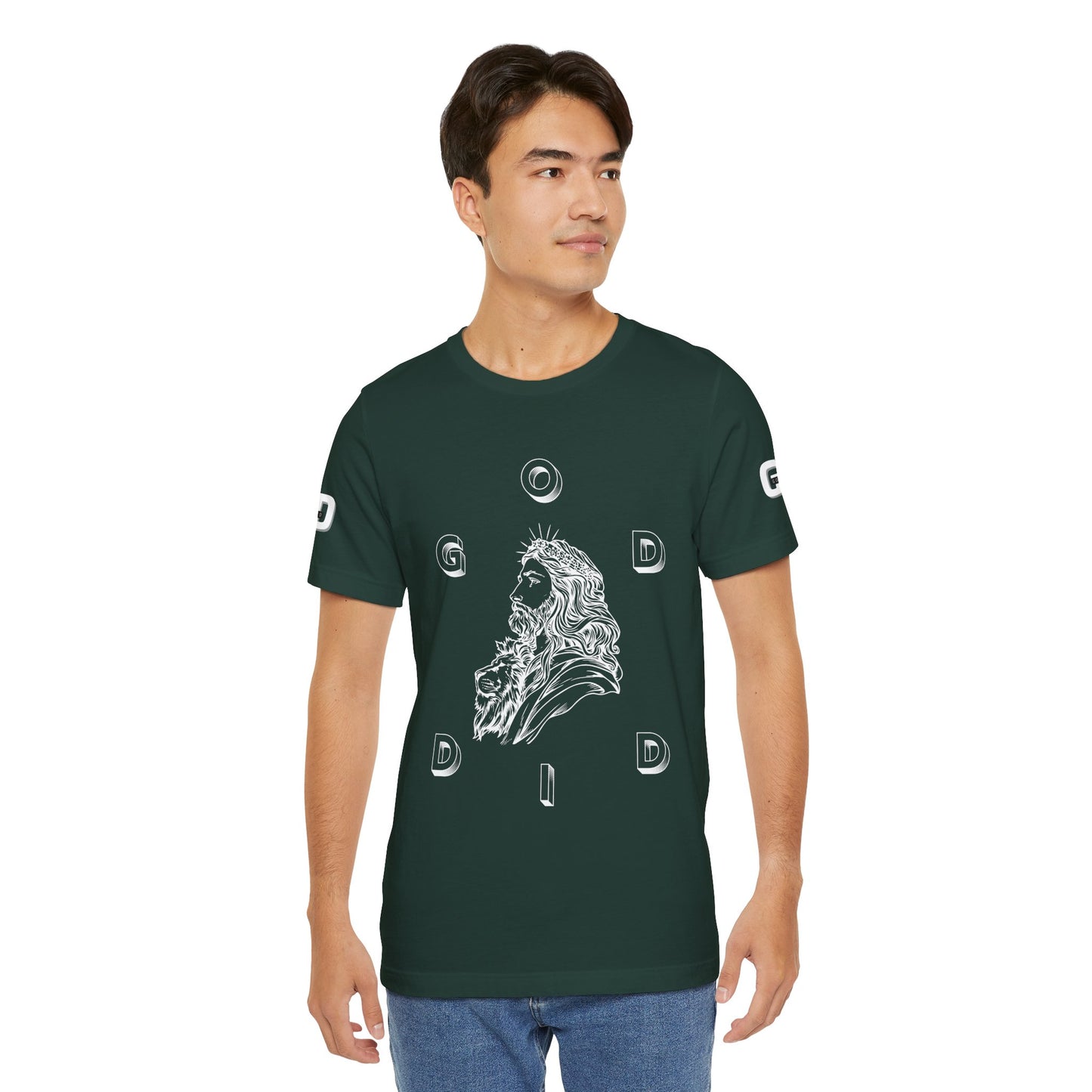 "GOD DID"  (WL) Jesus/Lion Profile