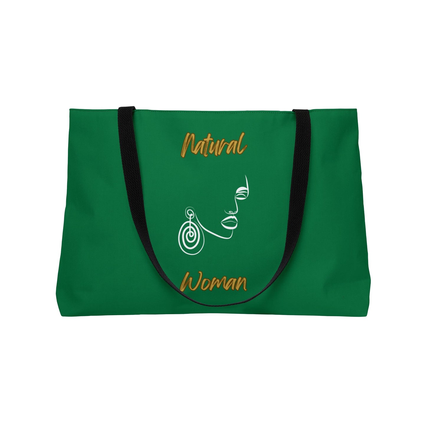 Natural Woman Music In My Soul (WL) Weekender Tote Bag DARK GREEN