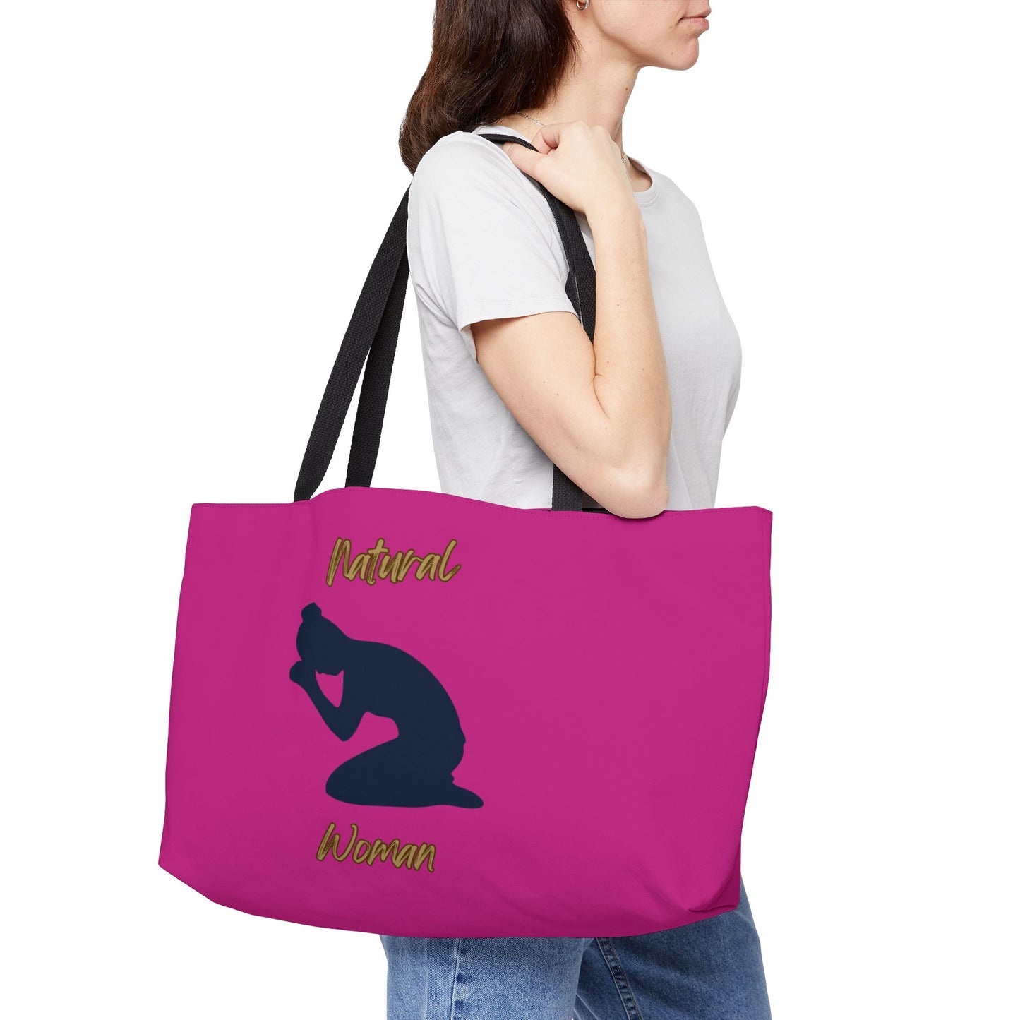 Natural Woman Pray (BL) Weekender Tote Bag PINK