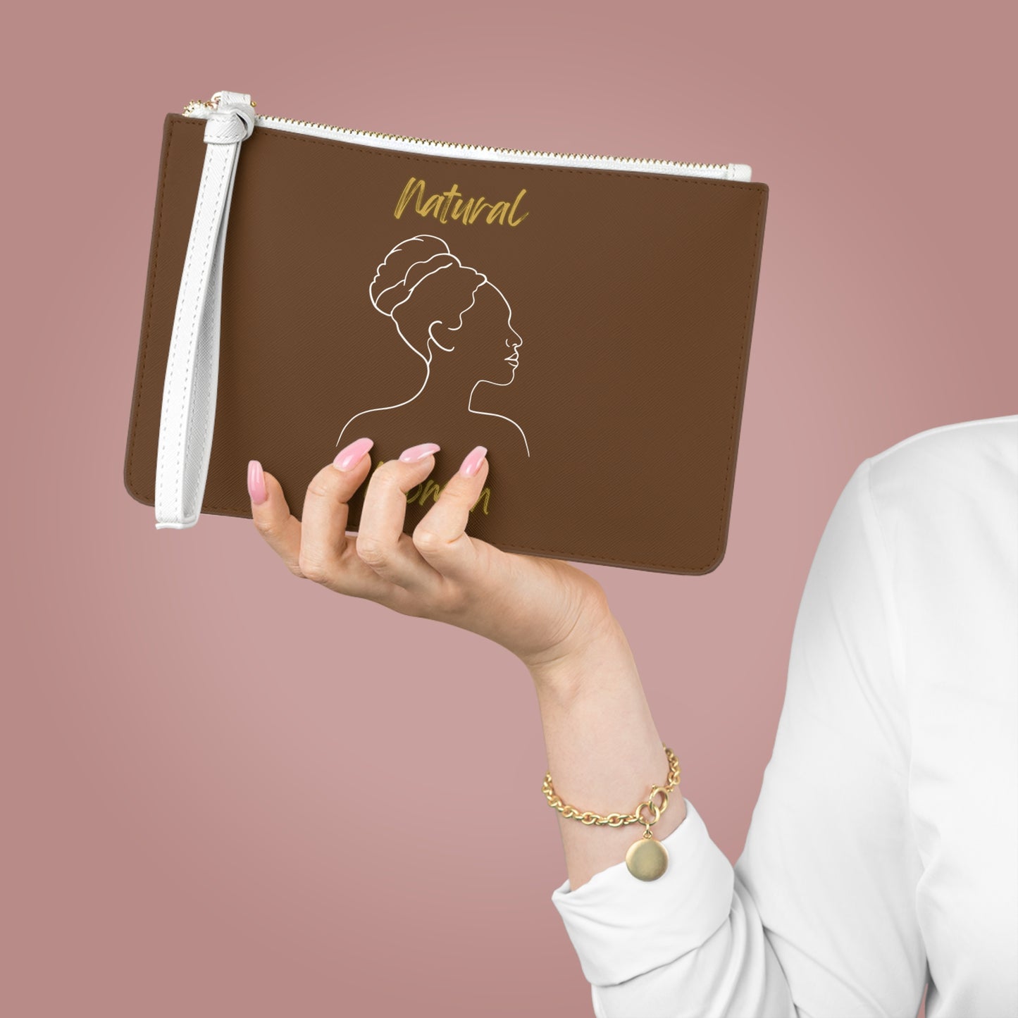 Natural Woman Mixed (WL) Clutch Bag BROWN