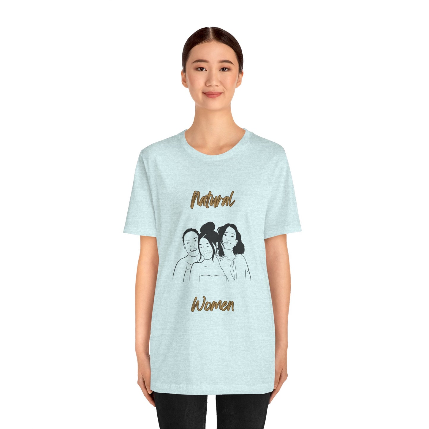Natural Woman Laughing Friends (BL) Short Sleeve T-Shirt