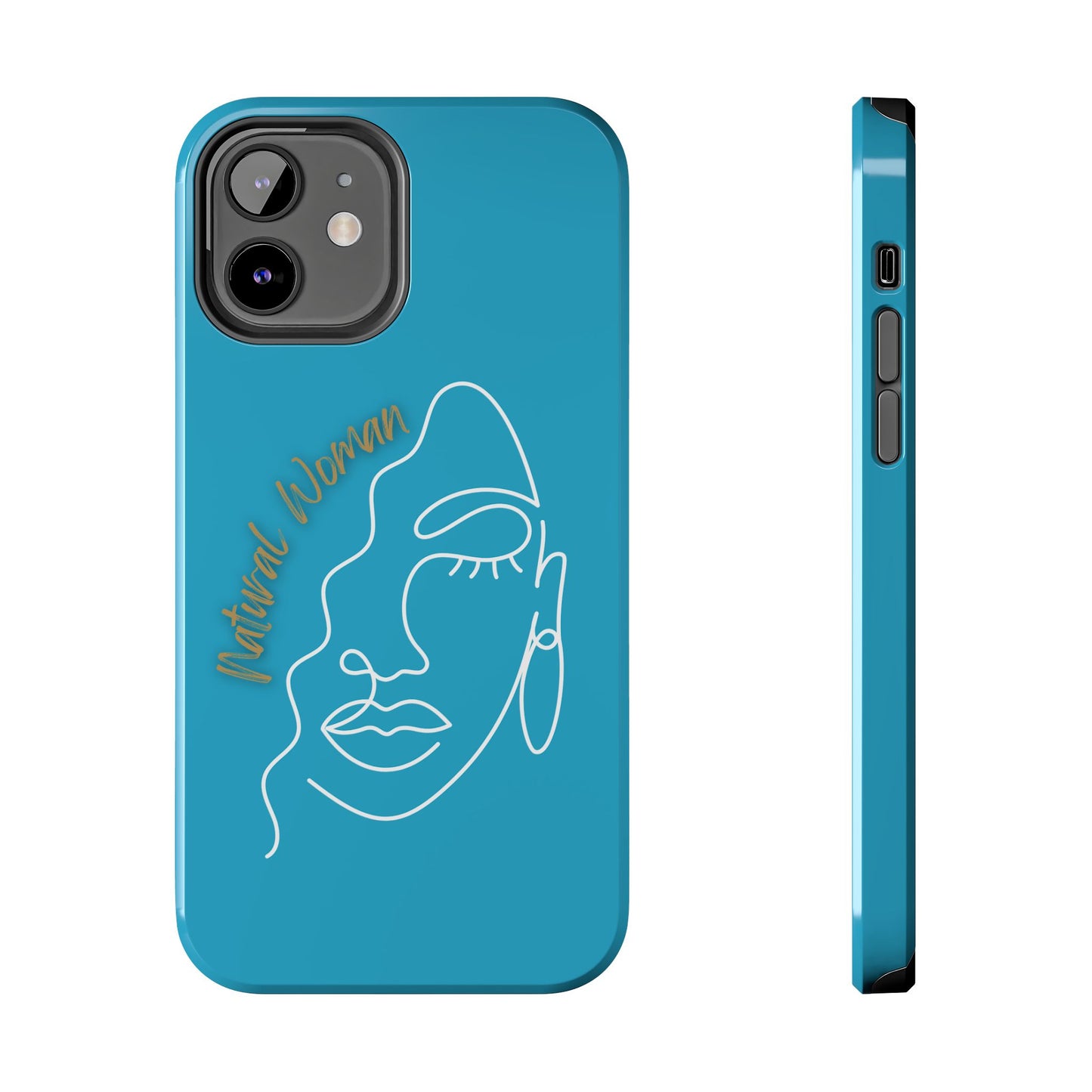 Natural Woman Half Face (WL)Tough Phone Case TURQUOISE