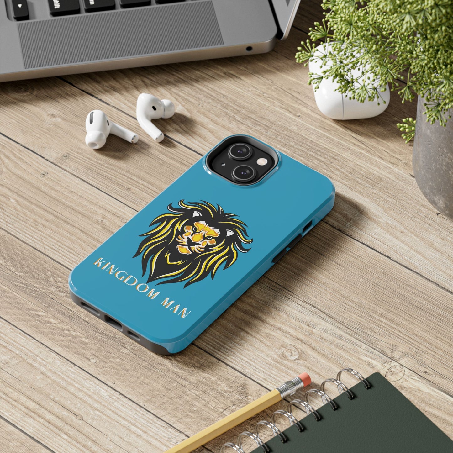 Kingdom Man (White-Gold Label) Tough Phone Case TURQUOISE