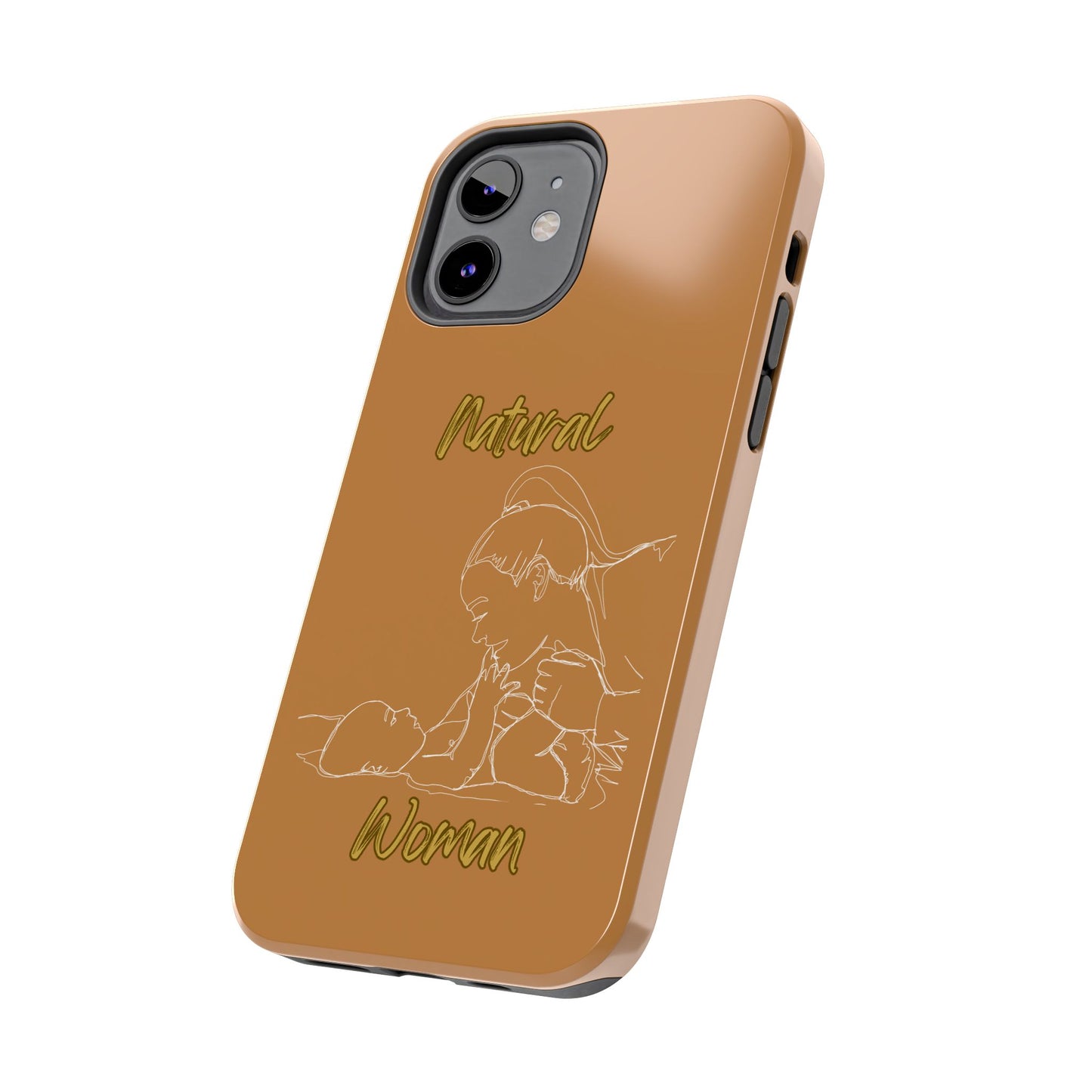 Natural Woman New Life (WL)Tough Phone Cases LIGHT BROWN