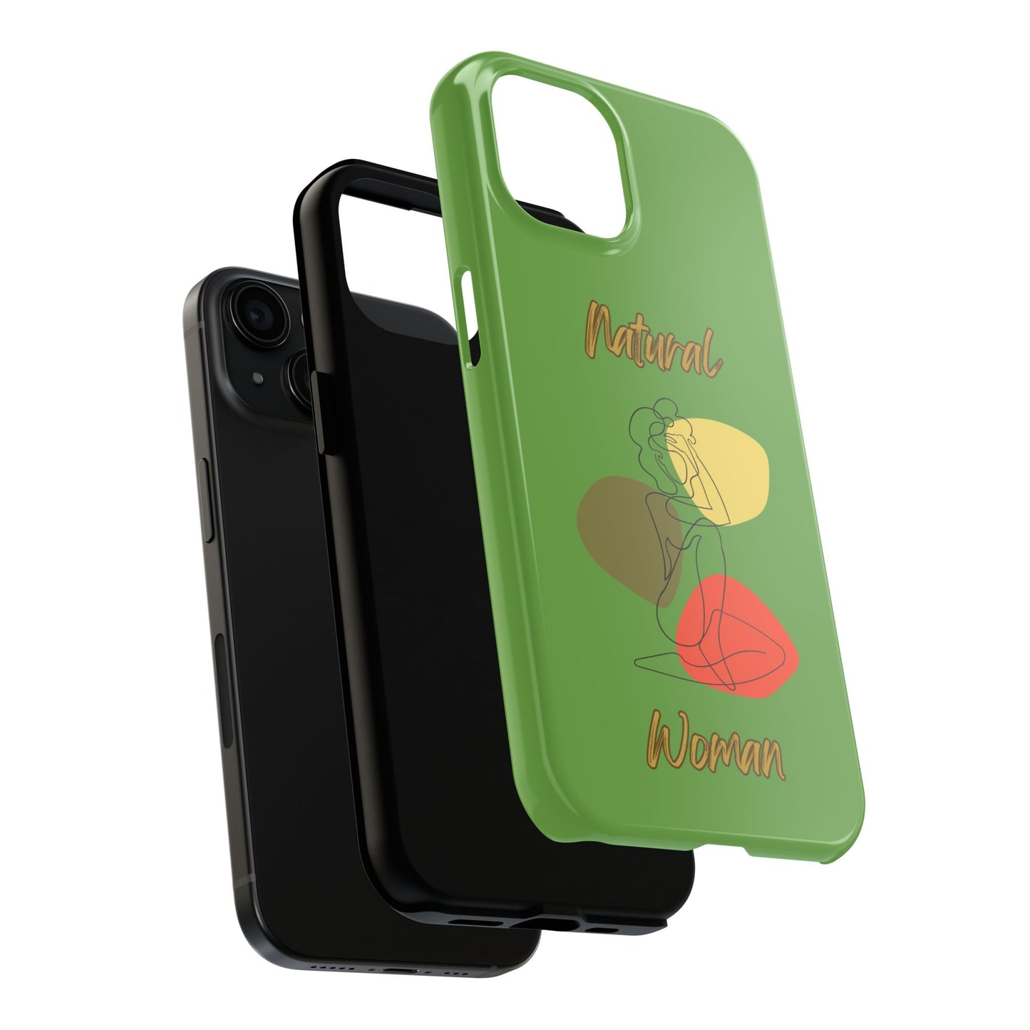 Natural Woman Colorful Pose (BL)Tough Phone Cases GREEN